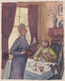 Boarding house landlady, 1952. Creator: Shirley Markham