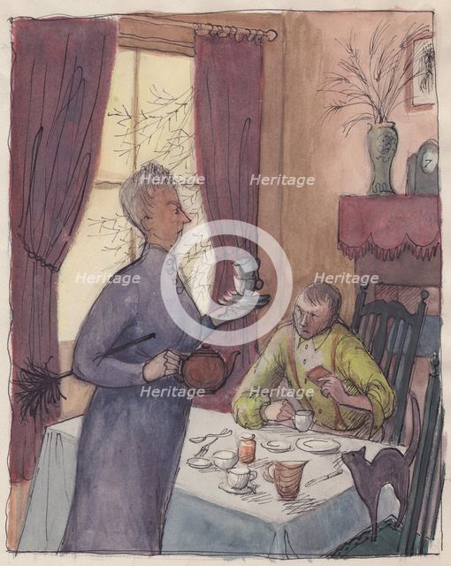 Boarding house landlady, 1952. Creator: Shirley Markham.