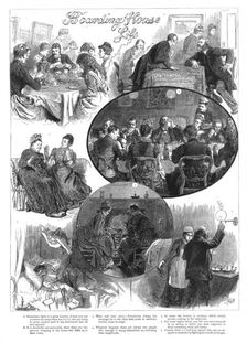 'Boarding House Life 1890. Creator: Unknown