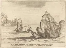 Boarding of the Petaccio, 1617. Creator: Jacques Callot