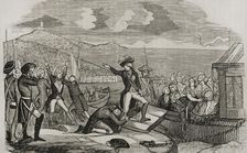 Boarding of the Portuguese Royal Family in the port of Lisbon on 29 November 1807, (1851). Creator: Unknown