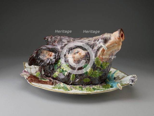 Boars Head Tureen, c1758. Artist: Joseph Willems.