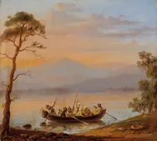Boat Trip in Sweden, 1855. Creator: Robert Wilhelm Ekman