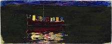 Boat with Lantern (Rapallo), 1906. Creator: Kandinsky, Wassily Vasilyevich (1866-1944)