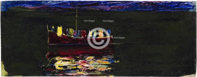 Boat with Lantern (Rapallo), 1906. Creator: Kandinsky, Wassily Vasilyevich (1866-1944).