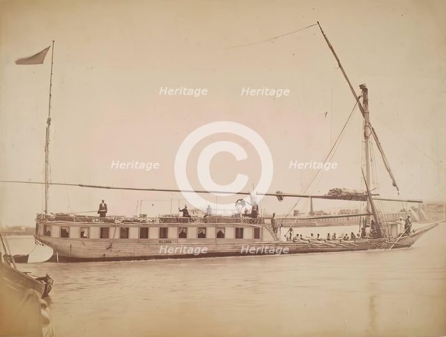 Boat, Africa, from an album compiled by Sir John Everett Millais, 1893. Creator: William Duffus.