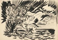 Boat and death, c1939. Creator: Arnold Peter Weisz-Kubincan