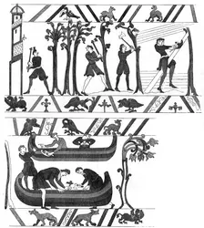 Boat and ship carpenters, c late 11th/early 12th century (1849)