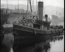 Boat Bringing Back the Body of Terence MacSwiney to Cork Harbour After He Died on Hunger Strike,1920 Creator: British Pathe Ltd