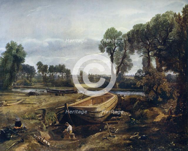 'Boat Building Near Flatford Mill', 1815, (1912).Artist: John Constable