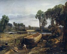 Boat Building Near Flatford Mill 1815, (1912).Artist: John Constable