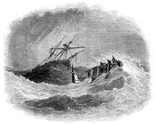 Boat Catastrophe, and the "Lalla Rookh" in Distress, off Worthing, 1850. Creator: Unknown