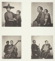 Boat Girls; A Canton Boatwoman and Child; Musicians; Musicians, c. 1868. Creator: John Thomson