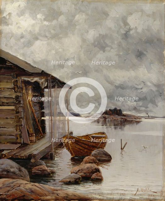 Boat House, 1884. Creator: Aukusti Uotila.