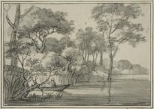 Boat in the water. Creator: Simon de Vlieger