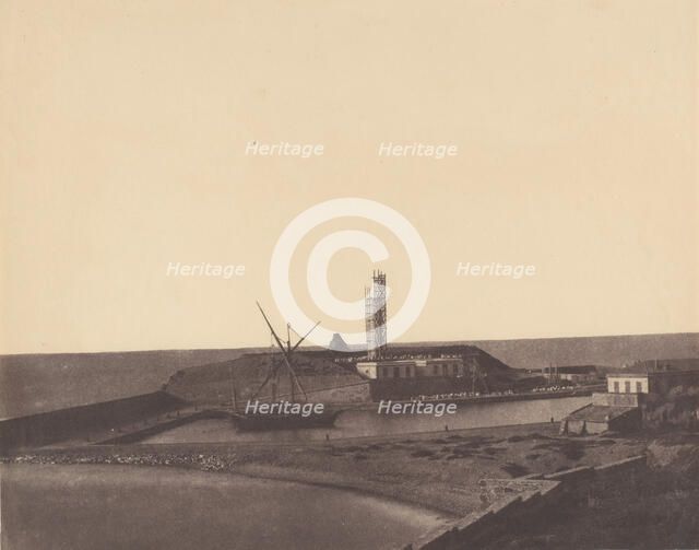 Boat in Harbor, Algeria, 1853-54. Creator: John Beasley Greene.