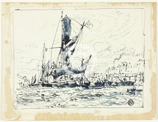 Boat in Port, n.d. Creator: William Roxby Beverley.