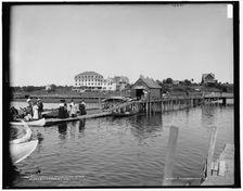 Boat landing, Kennebunk River, Kennebunkport, Maine, between 1890 and 1901. Creator: Unknown