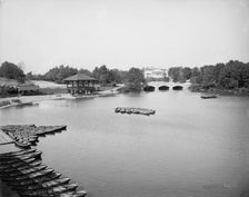 Boat landing, the park, Buffalo, N.Y., between 1900 and 1906. Creator: Unknown