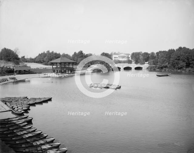 Boat landing, the park, Buffalo, N.Y., between 1900 and 1906. Creator: Unknown.