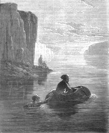 Boat of Bullock's-hide on Lake Tsana; A journey through Soudan and Western Abyssinia..., 1875. Creator: Unknown