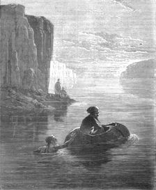 Boat of Bullock's-hide on Lake Tsana; A journey through Soudan and Western Abyssinia..., 1875. Creator: Unknown