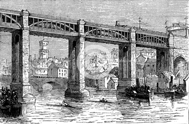 Boat-race on the Tyne, 1873. Creator: Unknown.