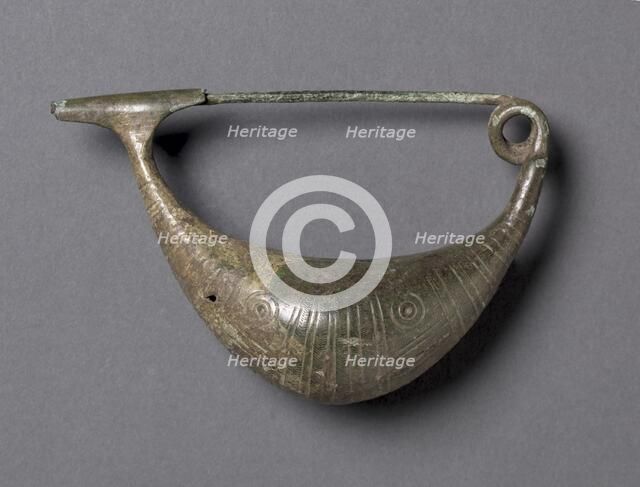 Boat-Shaped Fibula, c. 900-700 BC. Creator: Unknown.
