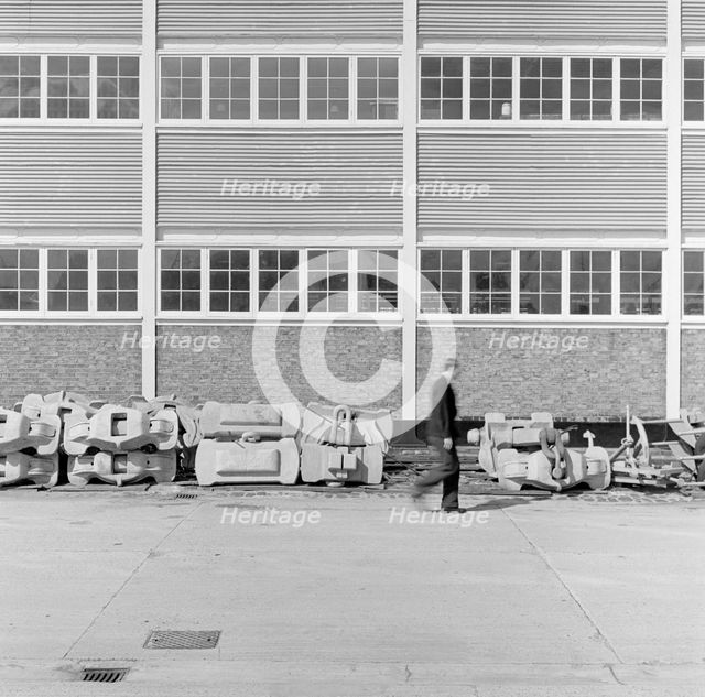 Boat Store, Sheerness Naval Dockyard, Kent, 1956. Artist: Eric de Maré.
