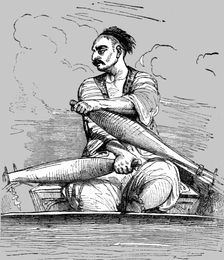 Boatman of the Bosphorus; Industrious Classes in Constantinople 1854. Creator: Unknown