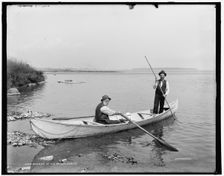 Boatmen of the St. Lawrence, between 1890 and 1901. Creator: William H. Jackson