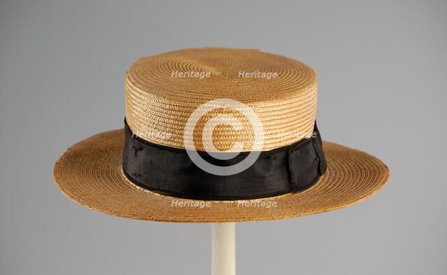 Boater, American, ca. 1890. Creator: Unknown.