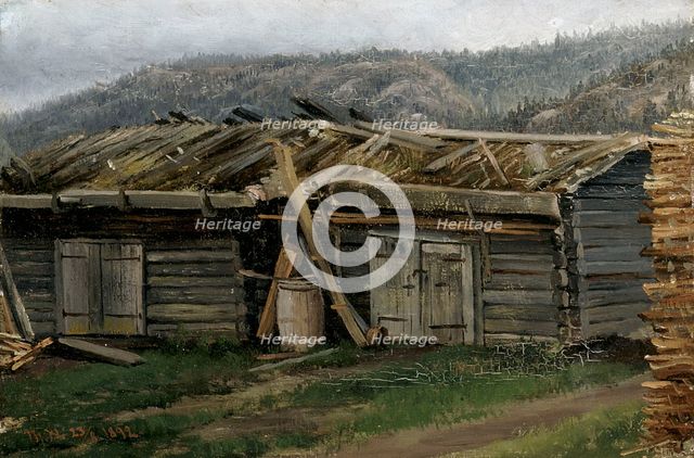 Boathouse, 1892. Creator: Thorsten Waenerberg.
