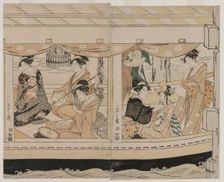 Boating on the Sumida River, mid 1790s. Creator: Ch?bunsai Eishi (Japanese, 1756-1829)