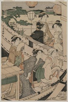 Boating Party on the Sumida River, 1789. Creator: Torii Kiyonaga (Japanese, 1752-1815)