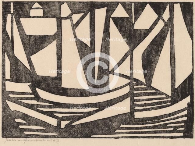 Boats, 1915. Creator: Jacoba van Heemskerck van Beest.