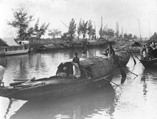Boats, Alipore, India, 1905-1906. Artist: FL Peters
