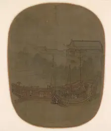 Boats at Anchor, 1150 - 1200. Creator: Unknown