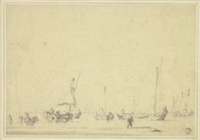 Boats at Anchor, n.d. Creator: Willem van de Velde the Younger