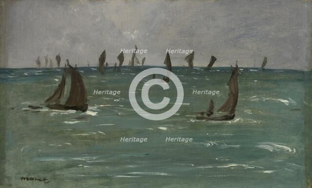 Boats at Berck-sur-Mer, 1873. Creator: Edouard Manet (French, 1832-1883).