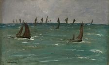 Boats at Berck-sur-Mer, 1873. Creator: Edouard Manet (French, 1832-1883)
