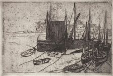 Boats at Port Erin - Isle of Man, c1880-1919. Creator: Julian Alden Weir