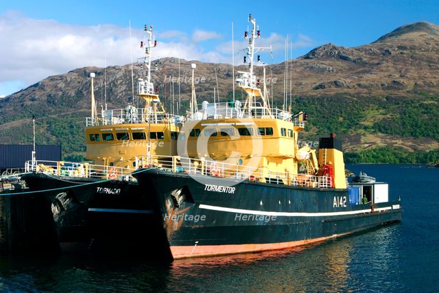 Boats, Kyle of Lochalsh, Highland, Scotland. Creator: Peter Thompson.