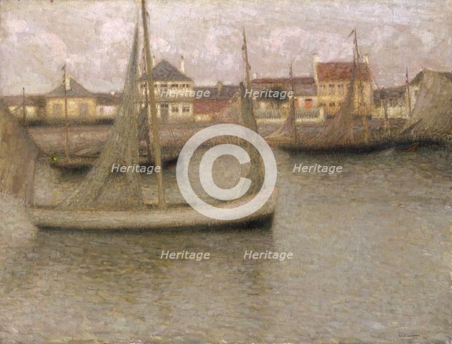 'Boats, Heyst', 1900. Creator: Henri Eugene Le Sidaner.