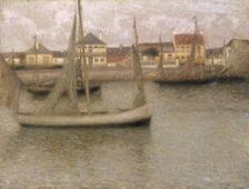 Boats, Heyst 1900. Creator: Henri Eugene Le Sidaner