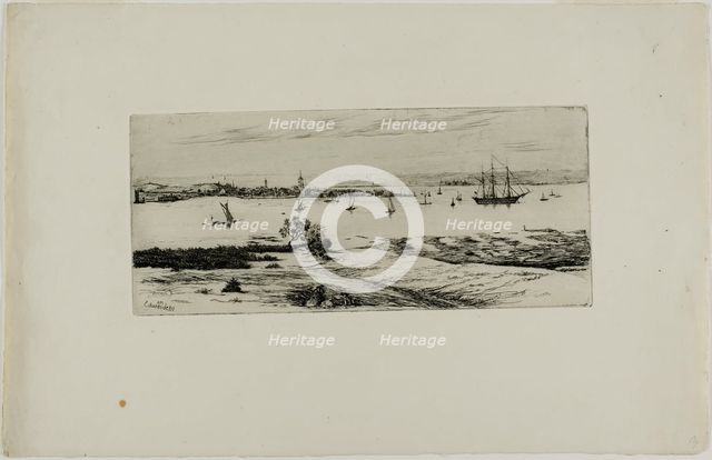 Boats in a Harbor, n.d. Creator: Edwin Edwards.