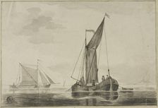Boats in a Limpid Sea, n.d. Creator: Johannes Christianus Schotel