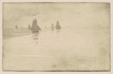 Boats in a Morning Fog, c. 1887. Creator: Henri-Charles Guerard