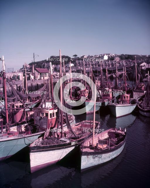 Boats in Brixham Harbour, Devon, c1955. Creator: Arthur Charles Kirby Ware.