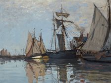 Boats in the port of Honfleur, 1866. Creator: Monet, Claude (1840-1926)